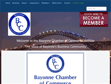 Tablet Screenshot of bayonnechamber.org